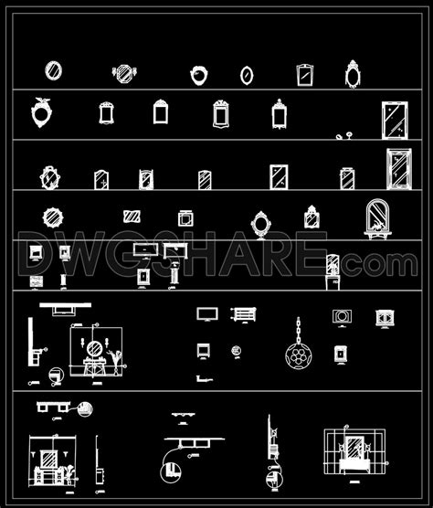 208.CAD Blocks Curtain for Living room