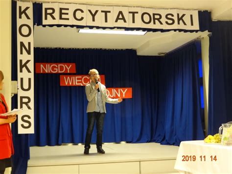 Sukces Naszego Ucznia W Konkursie Recytatorskim Publiczna Szko A