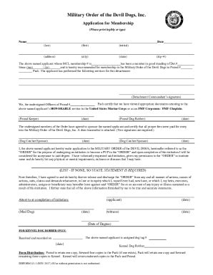 Fillable Online Membership Application Form Sample Pdf Fax Email Print