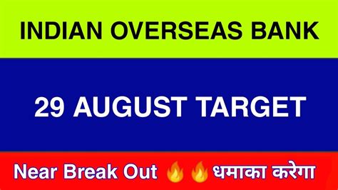 August Indian Overseas Bank Share Iob Share Latest News Iob Share