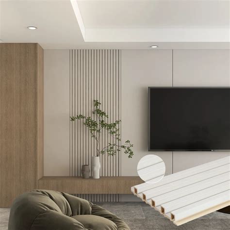 Good Price Hollow Design Indoor Interior Laminated Slat Fluted Wpc Wall Panel China Wpc Wall