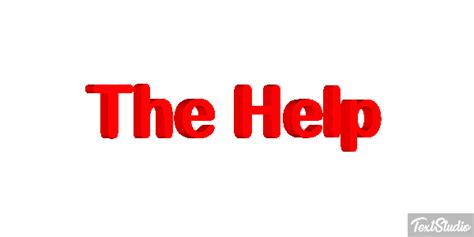 The Help Movie Animated  Logo Designs