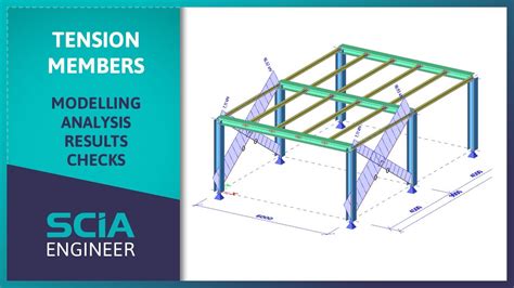 Scia Engineer Tutorial Tension Members Youtube