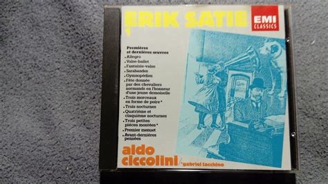 Satie Ciccolini Piano Works Vol I Premieres Sklepy