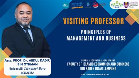 VISITING PROFESSOR MANAGEMENT AND BUSINESS Oleh Assc PROF Dr ABDUL