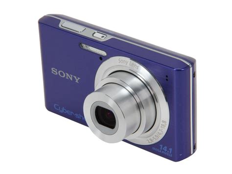 SONY Cyber Shot DSC W610 L Blue 14 1 MP Digital Camera Newegg