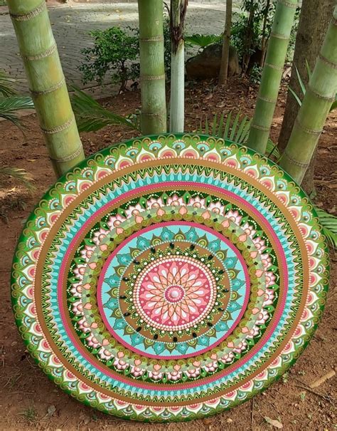 Mandala Pintada A Mão Em Mdf Elo7 Produtos Especiais