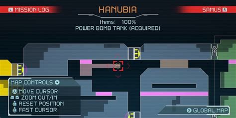 Metroid Dread Hanubia Map