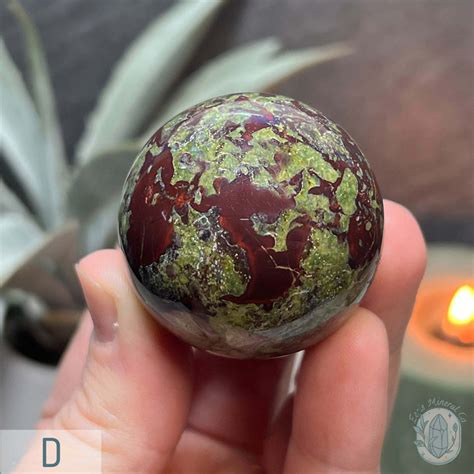 40mm Polished Dragon Bloodstone Spheres Eerie Mineral Co