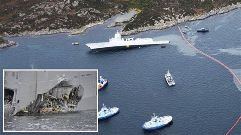 Norwegian NATO Warship Takes On Water After Collision With Oil Tanker