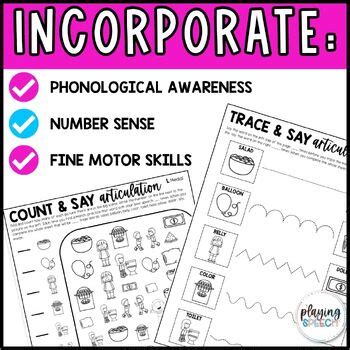 L Sound Articulation Worksheets For Speech Therapy By Playingspeech