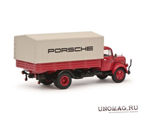 Mercedes Benz L Truck Telonato Porsche Red Grey