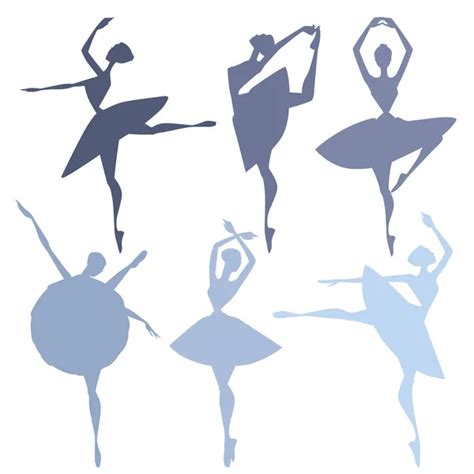 Set Of Color Ballet Dancers — Stock Vector © Drpas 6649267