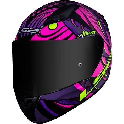 Capacete Ls Ff Rapid Athena Roxo