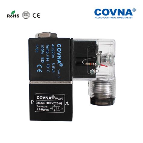 Covna 2V025 2way Pneumatic Solenoid Valve For Air Solenoid Valve And