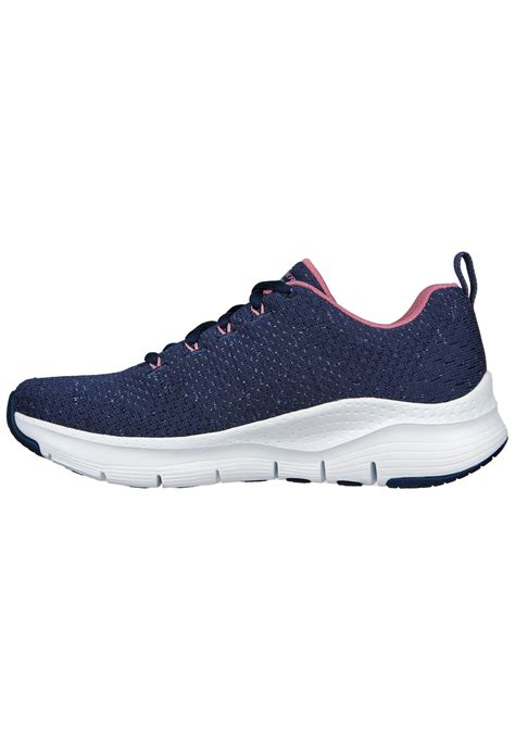 Skechers Arch Fit Glee For All Damen Sneaker Nvpk Blau