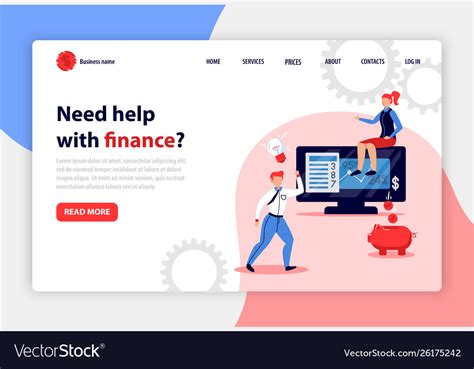 Accounting Concept Landing Page Royalty Free Vector Image