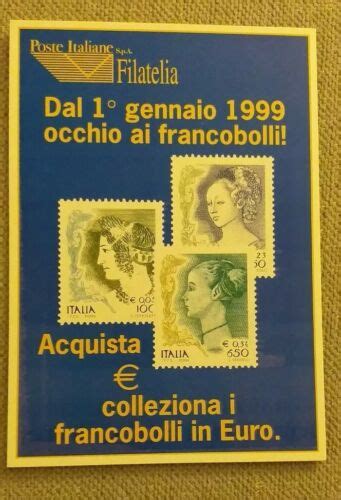 Cartolina Poste Italiane Filatelia Nuova Ebay