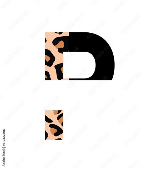 Half Leopard Font Svg Leopard Cheetah Half Print Font Letters Alphabet