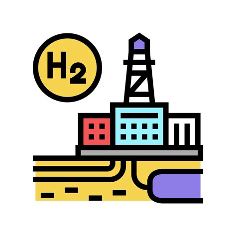 Factory Hydrogen Color Icon Vector Illustration 10405537 Vector Art At Vecteezy