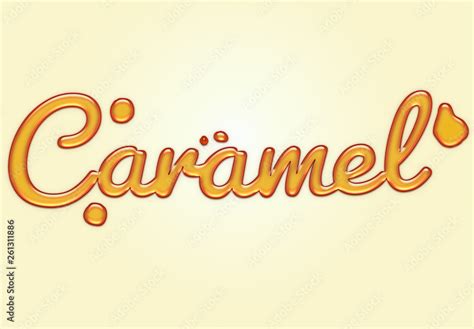 Caramel Liquid Text Effect Stock Template Adobe Stock