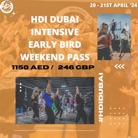 Hdi Dubai Early Bird Weekend Pass Hdi Dance Camp