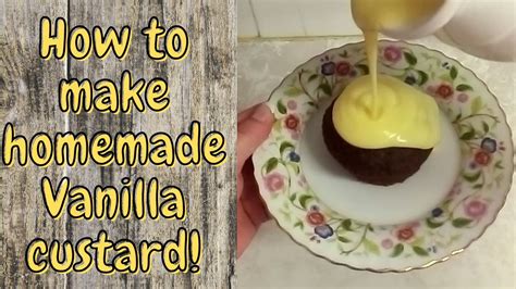 How To Make Easy Homemade Vanilla Custard From Scratch Homemade Custard Recipe Youtube