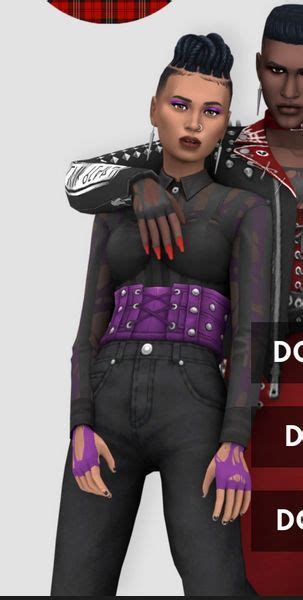 Leather Corset Accessory For The Sims 4 By Deathpoke1qa Sims 4 Sims