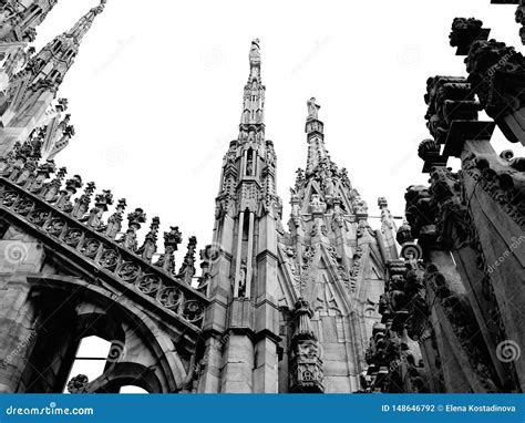 Catedral Mil N Foto De Archivo Imagen De Milano Negro 148646792