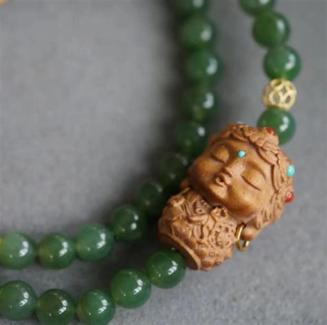 Tibetan Sandalwood Jade Tara Bodhisattva Buddhist Bracelet Mr Little