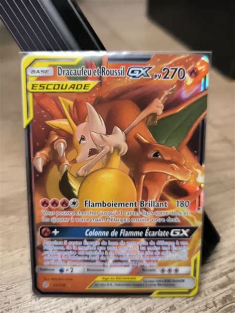 Carte Pok Mon Dracaufeu Et Roussil Gx Escouade Sl Clipse