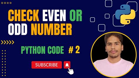 Check Even Or Odd Numbers In Python Python Code Series For Learner By I Techlearning