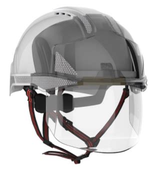 JSP EVO VISTAshield Dualswitch White Smoke Safety Helmet