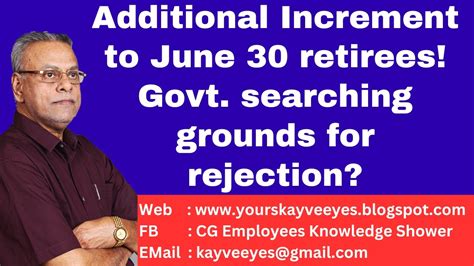 Additional Increment To June 30 Retirees Govt Searching Grounds For