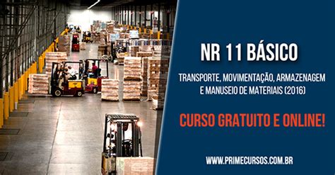 Curso De Nr B Sico Transporte Movimenta O Armazenagem E