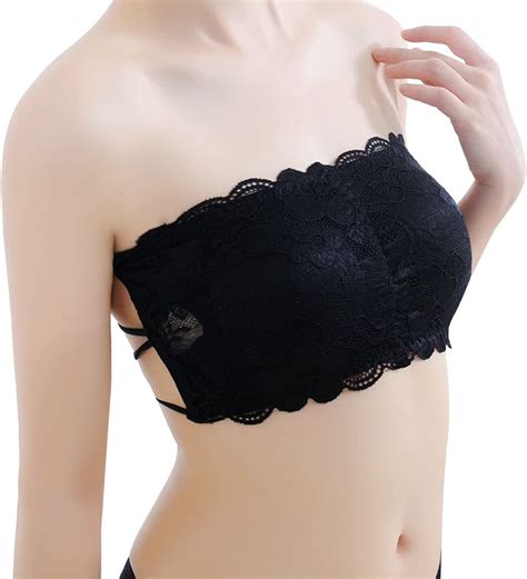 Padded Bandeau Bra Wire Strapless Convertible Bralettes Basic Layer Top