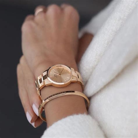 Iconic Link Unitone Rose Gold Watch 28mm Dw Rose Gold Watch