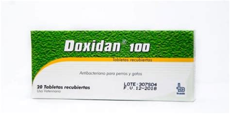 Doxidan 100 Mg X 20 Tabletas Agroveterinaria Valejo