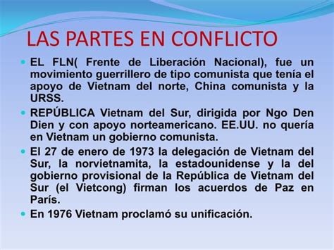 Guerra De Vietnam PPT Descarga Gratuita