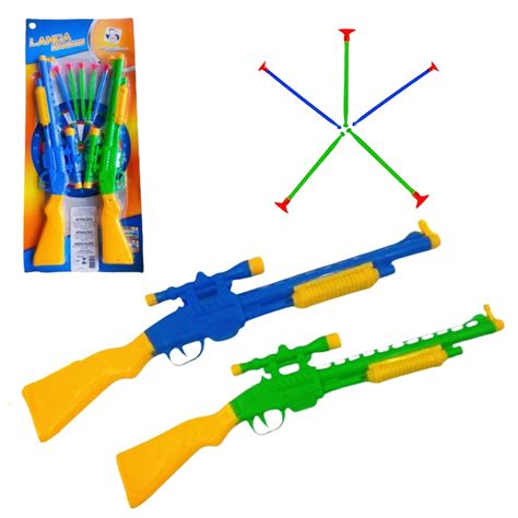 Kit C Arma Espingarda Escopeta Pistola Nerf Lan A Dardos Shopee Brasil