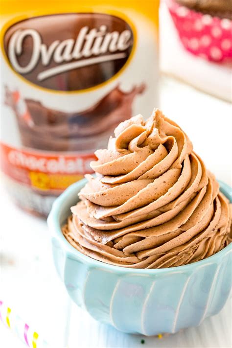 Chocolate Malt Frosting Is Made With Whipped Butter Heavy Cream And