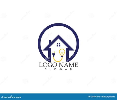 Vector Del Logotipo De La Electricidad De La Casa Ilustraci N Del