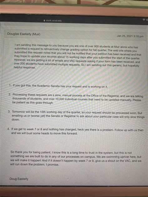 Sharing for folks who are concerned that their grade hasn’t changed yet