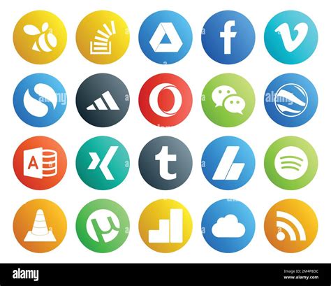 20 Social Media Icon Pack Including Tumblr Microsoft Access Video