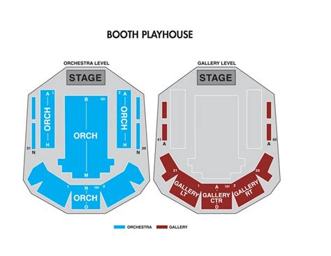 Booth Playhouse Charlotte Seating Chart: A Visual Reference of Charts | Chart Master