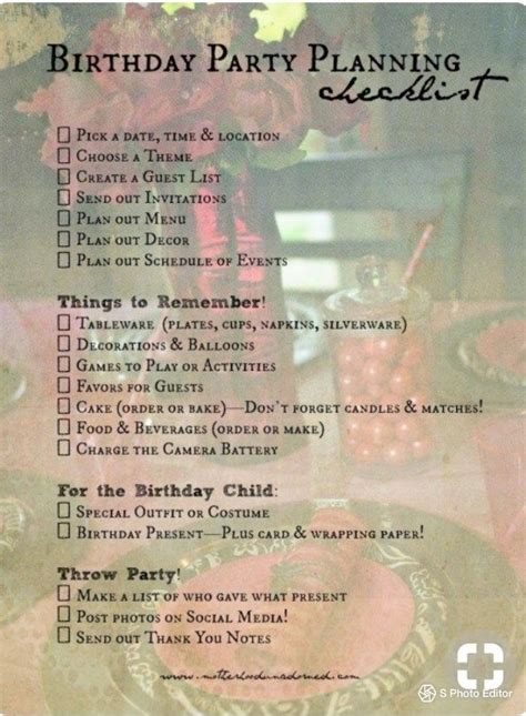 Pin By Halle Coursey On Sweet 16 Birthday Party Checklist Birthday