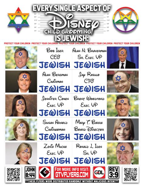 Every Single Aspect Of Disney Is Jewish GTV Flyers