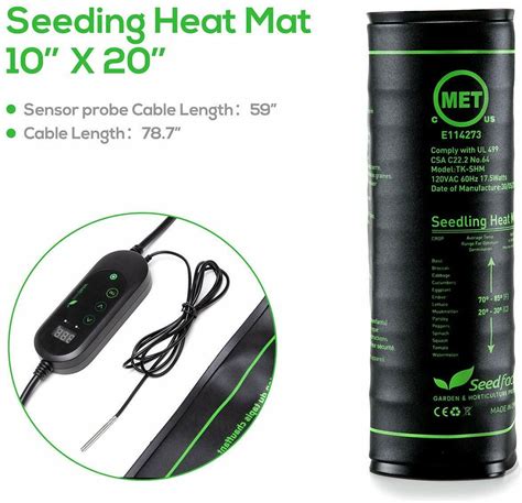 Seedfactor Seedling Heat Mat Seed Germination Pad Mat With Thermostat Controller Ebay