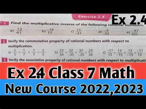 Exercise Class Math Kpk Textbook New Course Unit Ex