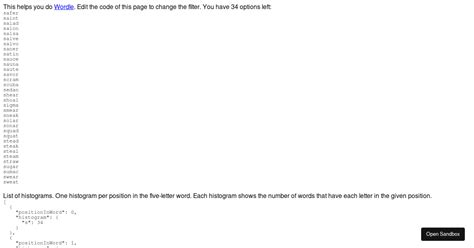 wordle-helper - Codesandbox